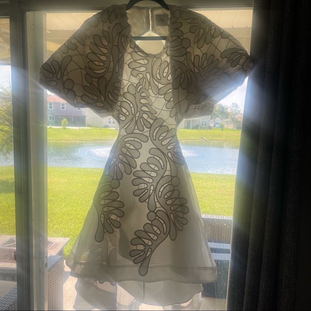 Aje Botanical Mini Dress in ECRU - New Season - Picture 5 of 6